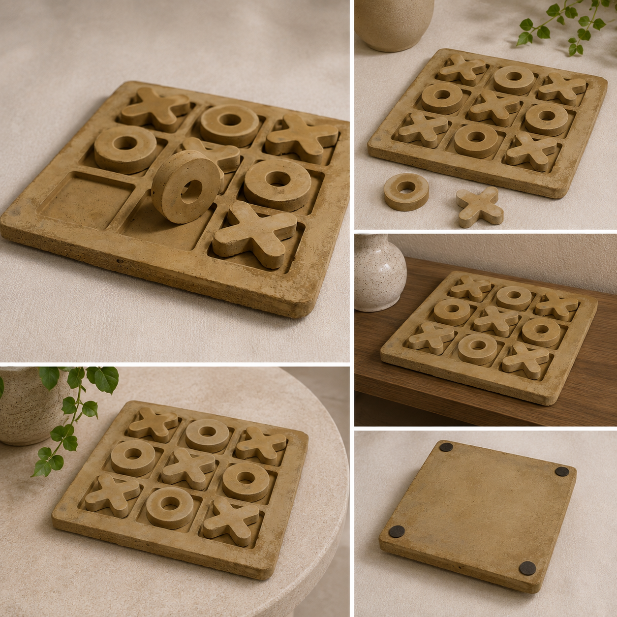 Joc „Tic-Tac-Toe ” din beton